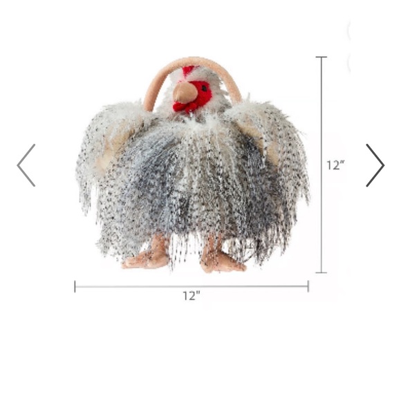 Fluffy Rooster Easter Basket for holiday or decor. Vibrant egg basket - Picture 4 of 8